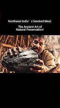Northeast India’s Smoked Meat: The Ancient Art of Natural Preservation! #SmokedMeat #NortheastIndia