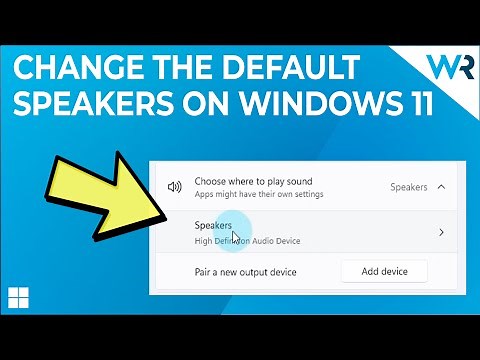 How to set and change the default speakers on Windows 11