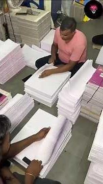 How Notebooks Are Made in Factory 📚🏭 | Paper to Notebook Manufacturing Process ✂️✨