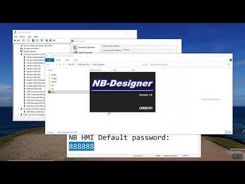 How to upload the program from Omron NB HMI