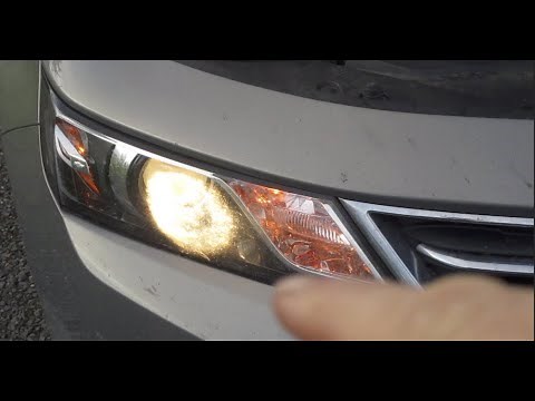Replace Chevy Impala Headlight 2014-2020 Chevrolet DIY How to Change bulb Front Light change