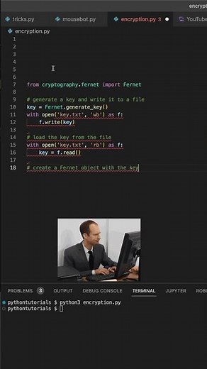 Python Encryption in Under 50 Seconds with cryptography Library #python