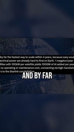 Elon's AI Satellites: Compute in ORBIT?! 🛰️🤖🌍 #ElonMusk #AI #Space #nowyouknow #shorts