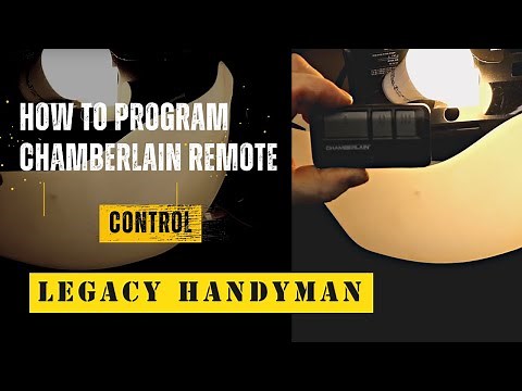 How to Program Remote Control for Chamberlain Garage Opener