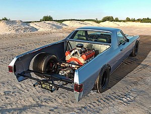 Chevy El Camino With Rear-Mounted ZZ632 Is the Mother of All Digital Engine Swaps