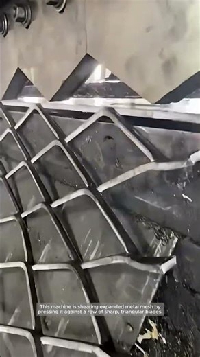 Precision Shearing of Expanded Metal Mesh