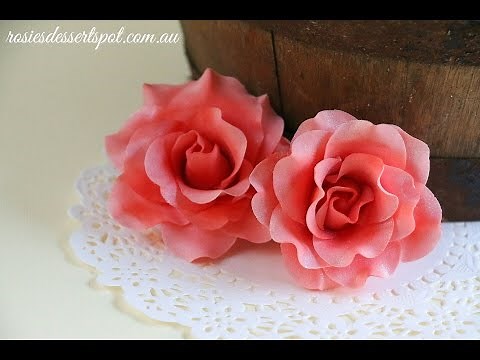 Quick and Easy Gumpaste Rose Tutorial- Rosie's Dessert Spot