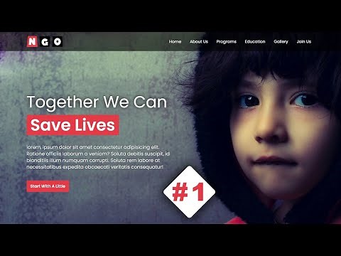 #1 Build Complete website using HTML CSS only | Tutorial for beginners | HTML CSS 2020