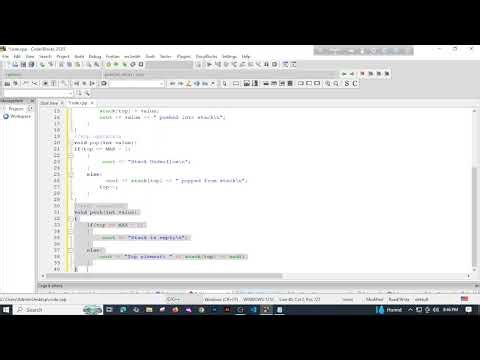 Tutorial 16:Stack Implementation in C++ | Push & Pop Operations | Data Structures #Shorts