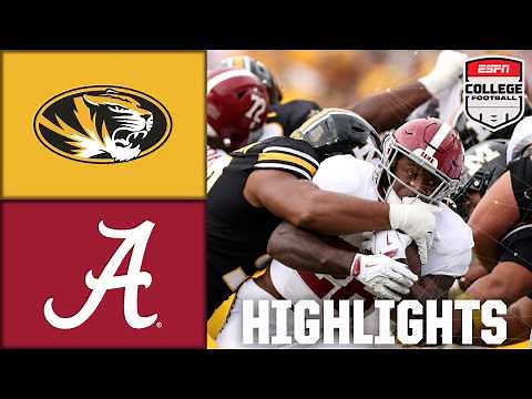 Alabama Crimson Tide vs. Missouri Tigers | Full Game Highlights | ESPN College Football