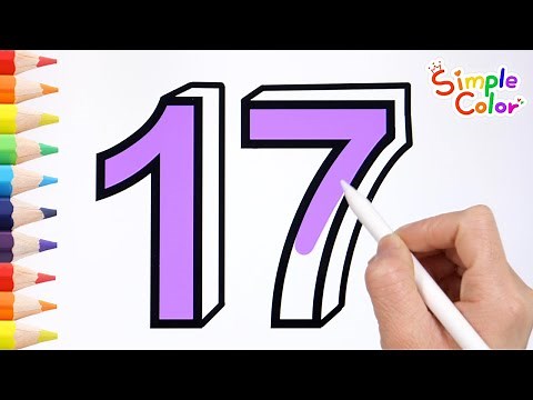 Online Kindergarten | Learn the number 17 easily and fun with mom | Match the numbers in the blanks