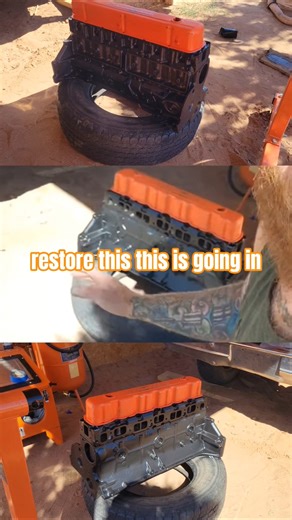 77 Chevy C10 Engine Paint Rebuild #chevy #chevytrucks #chevrolet #c10 #frugaloffgrid