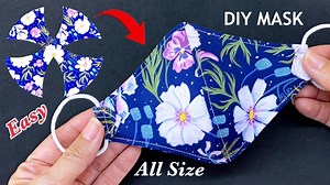 11K views · 479 reactions | New Style! Diy Face Mask Easy Pattern Sewing Tutorial At Home | P&K Handmade | Facebook