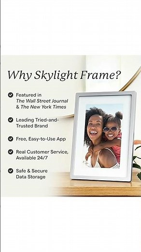 Skylight WiFi Digital Picture Frame 📸 | Easy Photo Gift Review #shorts
