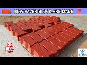 How Paver Blocks Are Made | Paver Block Kaise Banaye| Interlocking Tile Making Process
