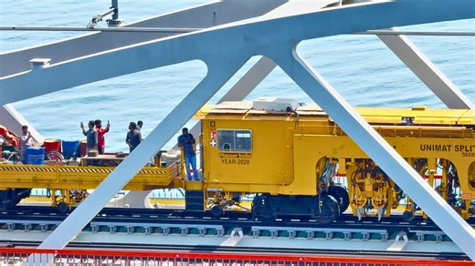 7.3K views · 113 reactions | Amazing :) | Indian railway multipurpose tamping machine smoothly crossed in pamban bridge vertical lift #pambanbridge #newpambanbridge | Meenavan knowledge | Facebook