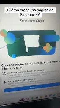 ¿Cómo crear una página de Facebook? 📚👩🏻‍🏫 #jessiyes