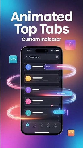 React Native Animated Top Tabs & Custom Indicator | Smooth & Stunning UI! #codereact #code #dev