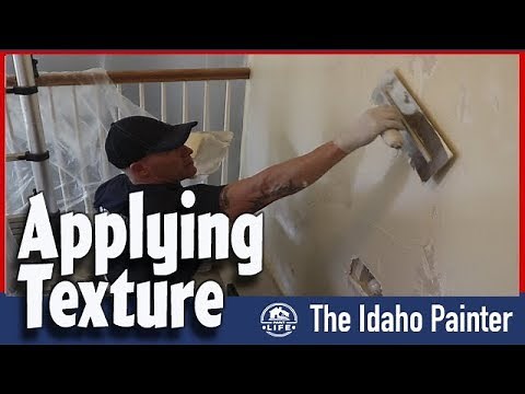 Simple Way To Apply Wall Texture. DIY Sun Valley Texture.