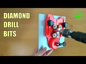 Using Diamond Core Drill Bit Set for Drilling into Ceramic Tile, Glass, Porcelain and Marble