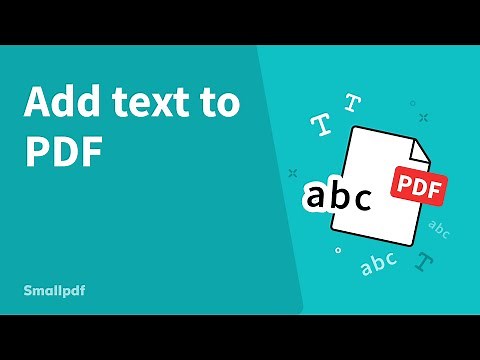 How to Add Text to a PDF, with Smallpdf