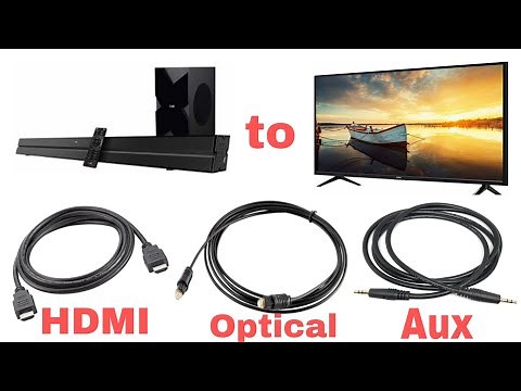 How to Connect Soundbar to Tv using HDMI Cable, OPTICAL Cable and AUX Cable | Boat Aavante 1050