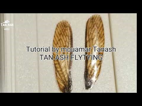 DIY realistic wings for any flies with smartphone and printer (realistic fly tying)