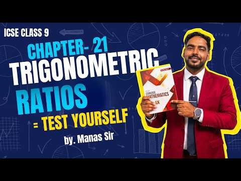 ICSE Class9 Math | Trigonometrical Ratios | Chapter 21-Test yourself