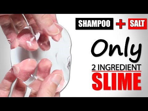 SHAMPOO SLIME 1 INGREDIENT/HOW TO MAKE SLIME WITH SHAMPOO AND SALT WITHOUT GLUE BORAX/SLIME MAKING