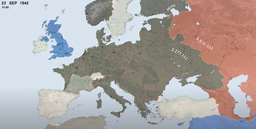 Watch World War II Unfold Day by Day: An Animated Map