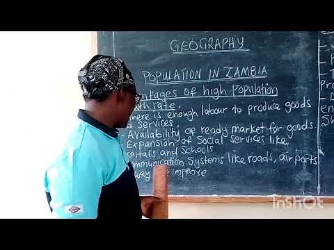 Geography Grade 9 lesson on Population in Zambia.
