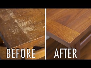 Refinishing And Repairing A Vintage Table | Furniture Makeover | Thrift Store Rescue #29 |