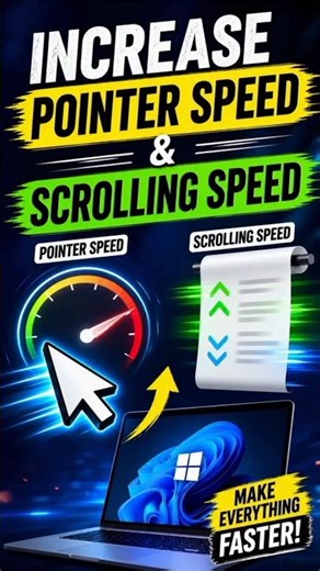 Boost Pointer & Scrolling Speed Instantly ⚡ (Windows Trick).🔥🔥🔥🔥🔥🔥🔥🔥💪💪.