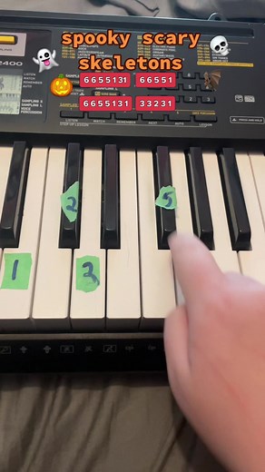 Learn to Play Spooky Scary Skeletons on Keyboard!
