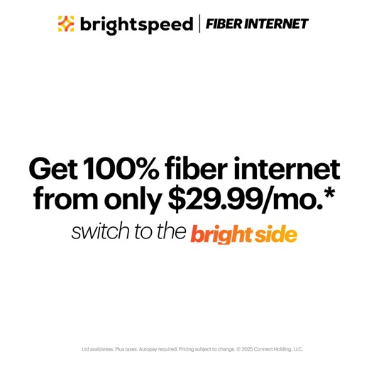Brightspeed Fiber Internet delivers ultrafast speed, no annual contract, and a free premium router. Limited time offer available if you switch today. | Brightspeed