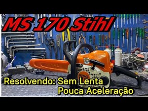 Ms170 Stihl: Resolvendo Falta de Lenta e Aceleração Pobre. Não Perca Dica no Final...