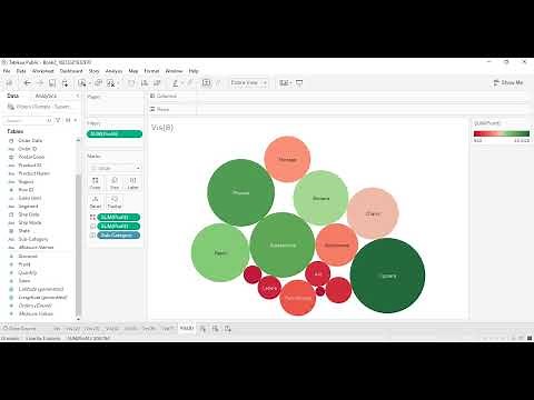 Tableau Tutorial for Beginners 23 - How to Build a Packed Bubble Chart in Tableau