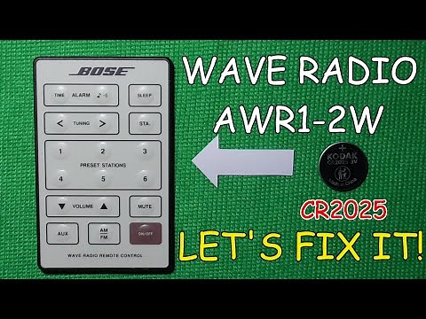 How to change the battery in your BOSE WAVE RADIO AWR1-2W remote control