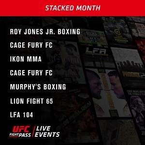 55K views · 46 reactions | April is STACKED. Sign up today and stream all these events LIVE & on-demand anytime, anywhere with UFC Fight Pass. | UFC Fight Pass | Facebook