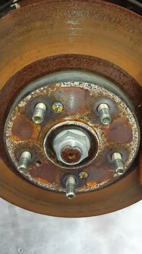 Staked axle nut removal