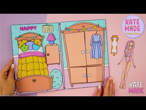 How to make a paper dollhouse + printables | KATEMADE