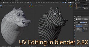 Unwrapping 3d models in Blender 2.8x