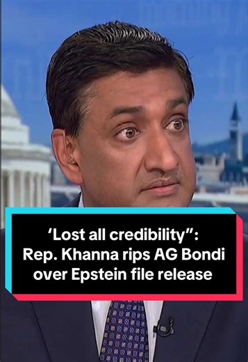 Rep. Ro Khanna says the Trump administration’s redacted release of Epstein-related documents retraumatized survivors and failed to deliver transparency, warning contempt action remains on the table if full files aren’t released. #news #politics #trump #congress