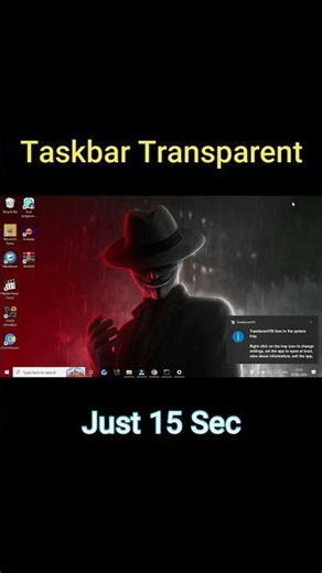 Make Taskbar Transparent Windows 11 in 2026 🔥 #wimdows #taskbar #transparent #tricks #pc #laptop