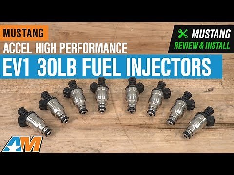 1987-2004 Mustang V8 Accel High Performance EV1 30lb Fuel Injectors Review & Install