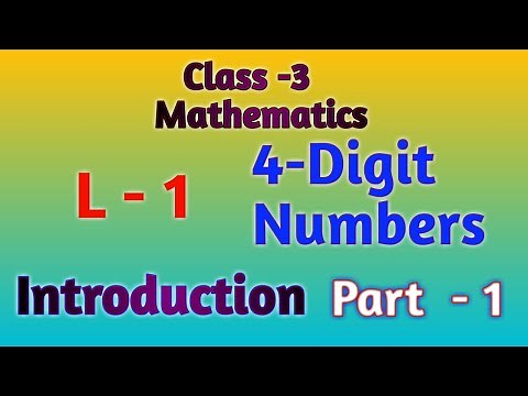 Class 3 - Maths 4 digit numbers (part 1) Introduction