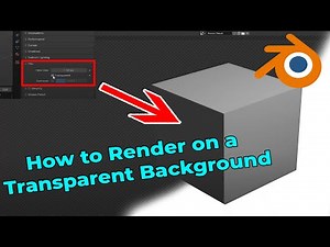 How to Render on a Transparent Background in Blender