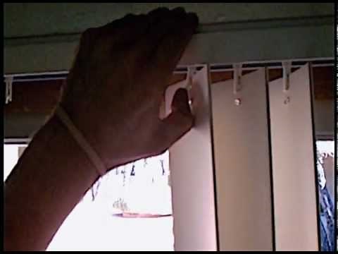 How to Remove Vertical Blind Louver, Slat, Vane