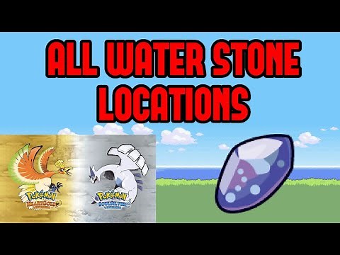 All Water Stone Locations in Pokemon Heartgold