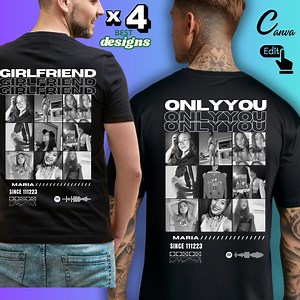 Girlfriend Collage Design - Only You Png/girlfriend Png / T Shirt Couple, Giff Couple! Valentine's Gift - Etsy